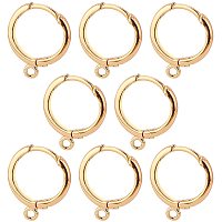 BENECREAT 20pcs 18K Gold Plated Huggie Hoop Earrings Small Hoop Earrings Ear Cuff with Container for DIY Jewelry Making