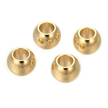 Honeyhandy 304 Stainless Steel Beads, Rondelle, Golden, 6x4.5mm, Hole: 3mm