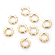 Honeyhandy 304 Stainless Steel Links connectors, Ring, Golden, 16x0.5mm, Hole: 1.4mm