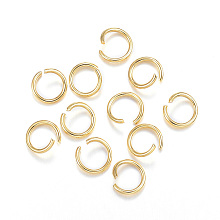 Honeyhandy 304 Stainless Steel Jump Rings, Open Jump Rings, Golden, 9x1.2mm