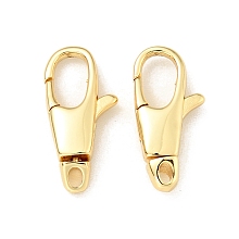 Honeyhandy Brass Swivel Lobster Claw Clasps, for Jewelry Making Findings, Cadmium Free & Lead Free, Long-Lasting Plated, Real 18K Gold Plated, 14.5x7x3mm, Hole: 1.2mm