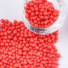 Honeyhandy Small Craft Foam Balls, Round, for DIY Wedding Holiday Crafts Making, Red, 2.5~3.5mm