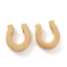 Honeyhandy Ion Plating(IP) 304 Stainless Steel Charms, Horseshoe, Golden, 9x8x3mm, Hole: 1.8mm