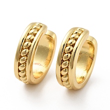 Honeyhandy Brass Open Cuff Earrings for Women, Cadmium Free & Nickel Free & Lead Free, Real 18K Gold Plated, 14.5x4mm