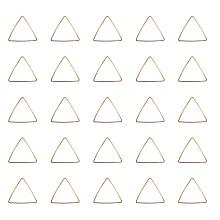 ARRICRAFT 50pcs Triangle Open Bezel Charm Blank Frame Hollow Pendant for UV Resin Crafts Jewelry Making Golden