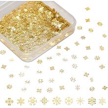 OLYCRAFT 990Pcs Sequins Shining Nail Art Glitter DIY Snowflake Star Flower Nail Art Decorations Accessories for Crafts Kit for Resin Casting and Shining Nail Art