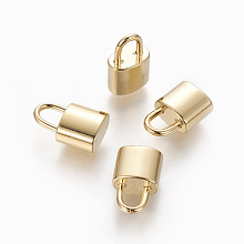 Honeyhandy 304 Stainless Steel Charms, Padlock, Golden, 12.5x7.5x5mm, Hole: 3x4.5mm