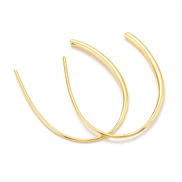 Honeyhandy 925 Sterling Silver Ear Thread, Real 18K Gold Plated, 30.5x1.5mm, Pin: 0.7mm