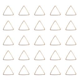 ARRICRAFT 50pcs Triangle Open Bezel Charm Blank Frame Hollow Pendant for UV Resin Crafts Jewelry Making Golden