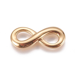 Honeyhandy 304 Stainless Steel Links connectors, Infinity, Golden, 26x11x4mm