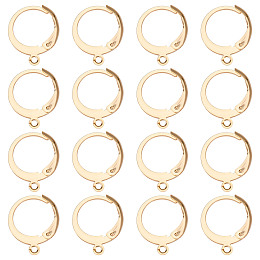 50pcs/lot Gold Silver French Lever Earring Hooks Wire Settings Base Hoops  Earrings For DIY Jewelry