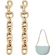 UNICRAFTALE 2Pcs Bag Extender Chains Alloy Purse Chain Strap 120mm Antique Golden Crossbody Shoulder Bag Strap Extender Chains with Swivel Eye Bolt Snap Hook for Bag Straps Replacement Accessories