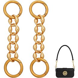 UNICRAFTALE 2 Pcs Bag Extender Chain Alloy Cable Purse Strap Extender for Shoulder Bag Antique Golden 14cm Chain Strap Extender Replacement Accessory Bag Chain Straps for Purse Clutch Handbag Supplies