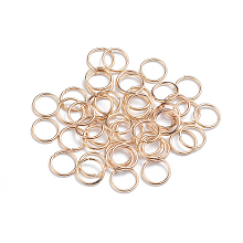 Honeyhandy Iron Jump Rings, Open Jump Rings, Round Ring, Light Gold, 6x0.9mm, 19 Gauge, Inner Diameter: 4.2mm, about 100pcs/bag