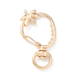 Strawberry Alloy Swivel Clasps, Long-Lasting Plated, Light Gold, 39x23x5.5mm, Hole: 9x5mm