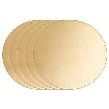 OLYCRAFT 5 pcs Pure Copper Round Plate 2.4 inch Diameter Copper Metal Sheet Round Brass Disc Sheet for DIY Projects Crafts Home Improvement Electricity Engraving 0.5mm Thick