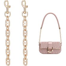 UNICRAFTALE 2Pcs Alloy Bag Extender Chain 17.2cm Light Gold Purse Strap Extenders with Swivel Snap Hook Purse Replacement Chain Strap Accessories for Crossbody Bag Purse Shoulder Bag