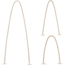 Arricraft 3 Sizes Iron Flat Chain Handbag Purse Chain Strap Shoulder Bag Crossbody Strap Replacement Purse Link Chains with Toggle Clasps for Purse Making(16 inch, 24 inch, 48 inch)