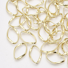 Honeyhandy Alloy Linking Rings, Twist Oval, Light Gold, 25x16.5x2mm, Inner Diameter: 22x11mm