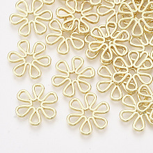 Honeyhandy Alloy Filigree Joiners Links, Flower, Light Gold, 18x16.5x2mm