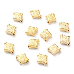 Honeyhandy CCB Plastic Beads, Rhombus, Light Gold, 10.5x10x4mm, Hole: 1mm