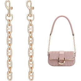 UNICRAFTALE 2Pcs Alloy Bag Extender Chain 17.2cm Light Gold Purse Strap Extenders with Swivel Snap Hook Purse Replacement Chain Strap Accessories for Crossbody Bag Purse Shoulder Bag