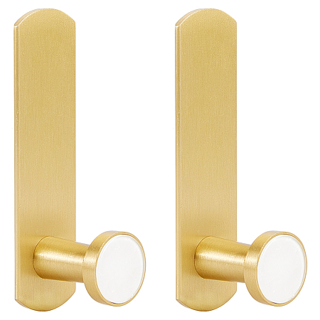 BENECREAT Aluminum Clothes-hook, Hook Hangers, Light Gold, 91x25x33mm