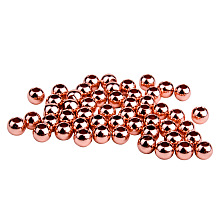 PandaHall Elite 100 Pcs Diameter 3mm Brass Round Bead Spacers Rose Gold Craft Findings