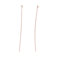 Honeyhandy Brass Ball Head Pins, Cadmium Free & Lead Free, Rose Gold, 50~50.5mm, Head: 1.8mm, Pin: 0.5mm, 24 Gauge