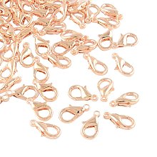 NBEADS Alloy Rose Golden Swivel Clasps Lanyard Snap Hook Lobster Claw Clasp Jewelry Findings for Crafting DIY Jewelry Making Accessories, 10x6x3.5mm, Hole: 1mm