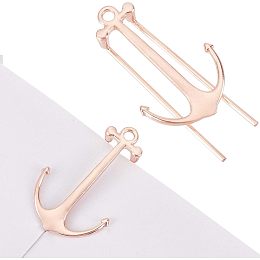 GORGECRAFT 1PC Creative Anchor Bookmark Metal Page Holder Keeper Alloy Book Clips for Hands Free Reading Portable Keep Book Open Clamp Tool Classic Reading Accessories for Teachers Students