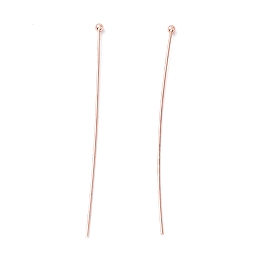 Honeyhandy Brass Ball Head Pins, Cadmium Free & Lead Free, Rose Gold, 50~50.5mm, Head: 1.8mm, Pin: 0.5mm, 24 Gauge