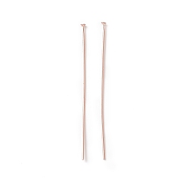 Honeyhandy Brass Flat Head Pins, Cadmium Free & Lead Free, Rose Gold, 50mm, Head: 1.8mm, Pin: 0.6mm, 23 Gauge