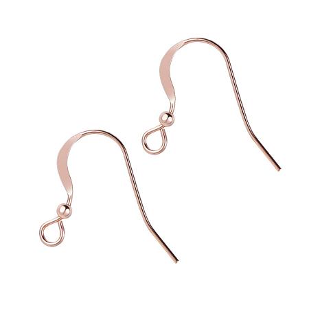 BENECREAT 3 Pairs 14K Rose Gold Filled Earring Hooks Wires with Loop and Ball Dangle Earring Findings for DIY Jewelry Making