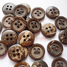 Honeyhandy Cartoon Buttons for Kids, Coconut Button, Camel, 12mm in diameter