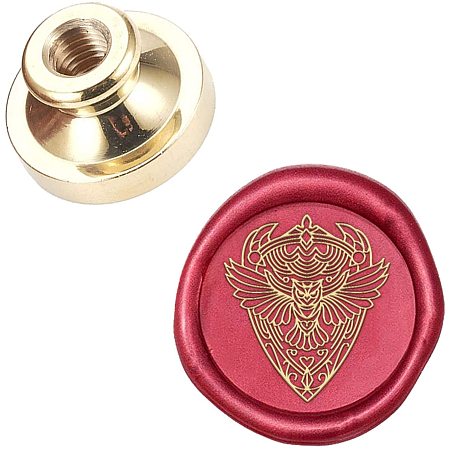 CRASPIRE Wax Seal Stamp Head Owl Removable Sealing Brass Stamp Head Only Replacement Brass Head for Creative Gift Envelopes Invitations Cards Decoration