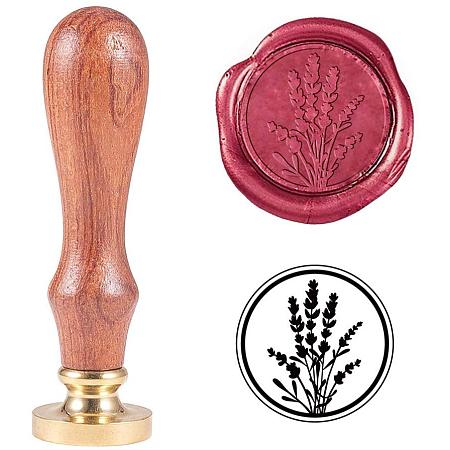 PandaHall Elite Wheat Wax Seal Stamp Vintage Retro Wheat Harvest Sealing Stamp for Embellishment of Envelopes, Party Invitations, Wine Packages, Gift Packing