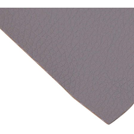 BENECREAT 12x24 Inches Adhesive Leather Repair Patch for Sofa Couch Car Seat Furniture (Gray, 0.8mm Thick)