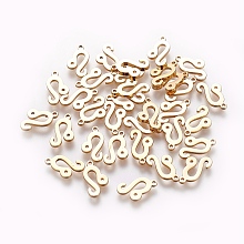 Honeyhandy 304 Stainless Steel Charms, Constellation/Zodiac Sign, Real 18K Gold Plated, Leo, 11.7x6.6x1mm, Hole: 0.8mm