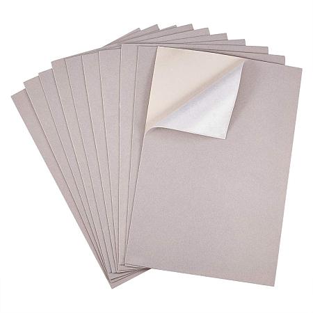 BENECREAT 20PCS Velvet (AntiqueWhite) Fabric Sticky Back Adhesive Back Sheets, A4 Sheet (8.3
