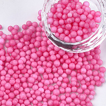 Honeyhandy Small Craft Foam Balls, Round, for DIY Wedding Holiday Crafts Making, Fuchsia, 2.5~3.5mm