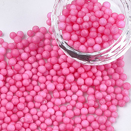 Honeyhandy Small Craft Foam Balls, Round, for DIY Wedding Holiday Crafts Making, Fuchsia, 2.5~3.5mm