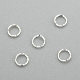 Honeyhandy 304 Stainless Steel Jump Rings, Open Jump Rings, Silver, 21 Gauge, 5x0.7mm, Inner Diameter: 3.3mm