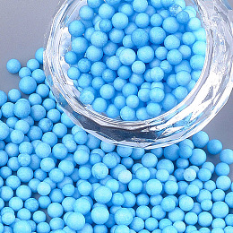 Honeyhandy Small Craft Foam Balls, Round, for DIY Wedding Holiday Crafts Making, Deep Sky Blue, 2.5~3.5mm