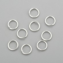 Honeyhandy 304 Stainless Steel Jump Rings, Open Jump Rings, Silver, 21 Gauge, 6x0.7mm, Inner Diameter: 4.5mm