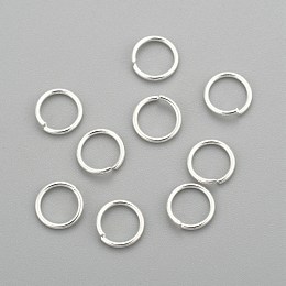 Honeyhandy 304 Stainless Steel Jump Rings, Open Jump Rings, Silver, 21 Gauge, 6x0.7mm, Inner Diameter: 4.5mm