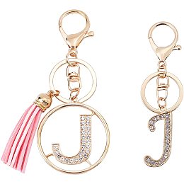 ARRICRAFT 2 Style Letter Keychain Tassel Pendant