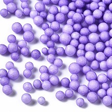 Honeyhandy Small Craft Foam Balls, Round, for DIY Wedding Holiday Crafts Making, Lilac, 2.5~3.5mm