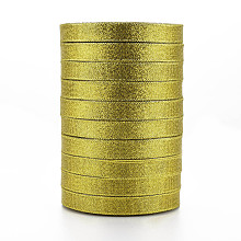 OLYCRAFT Glitter Metallic Ribbon, Sparkle Ribbon, Olive, 1/2 inch(12~13mm), about 25yards/roll, 10rolls/group