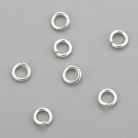 Honeyhandy 304 Stainless Steel Jump Rings, Open Jump Rings, Silver, 20 Gauge, 4x0.8mm, Inner Diameter: 2.4mm